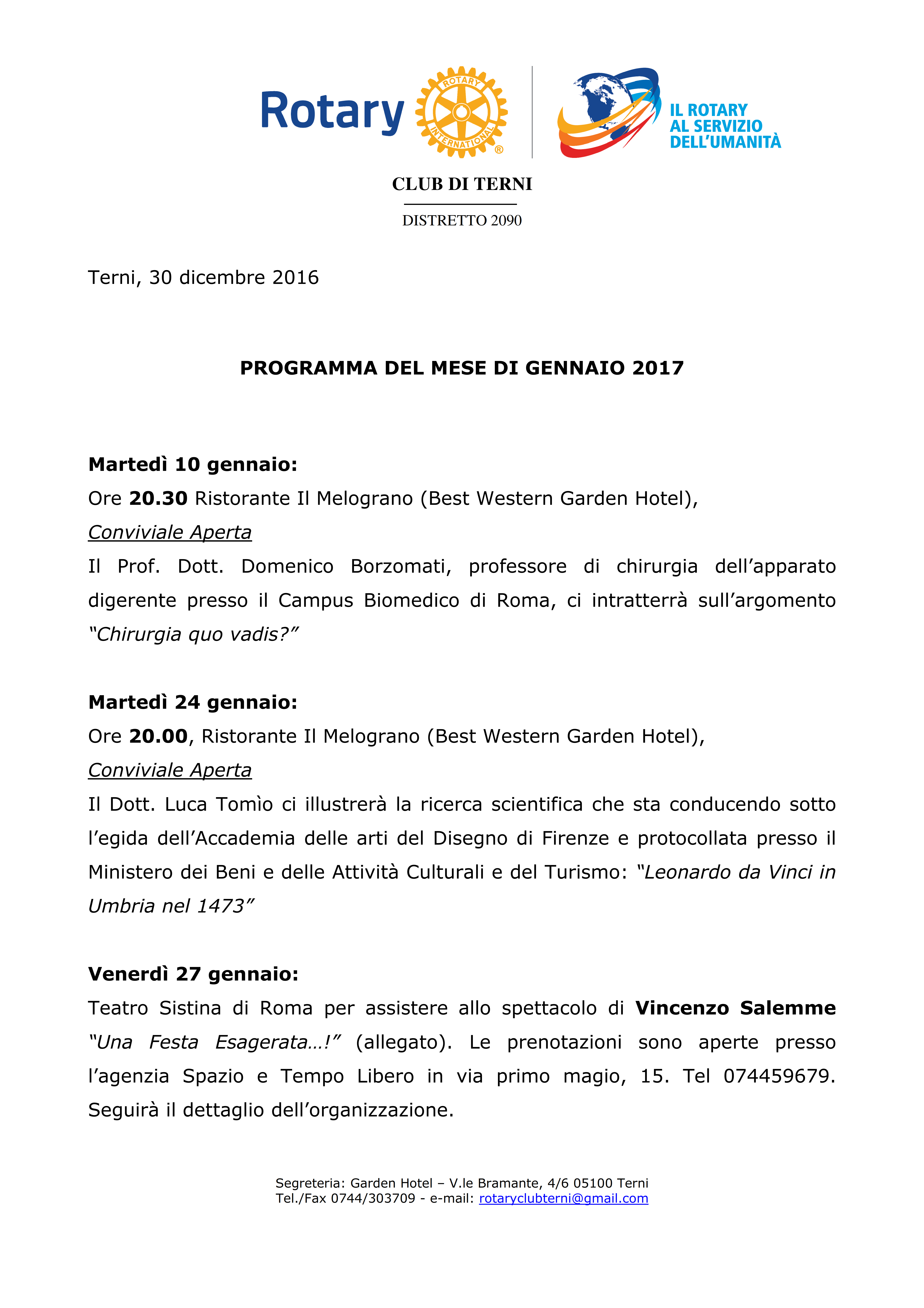 Rotary Club Terni - Programma Gennaio 2017_001